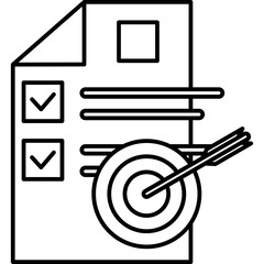 Goal Setting And Action Plans Icon