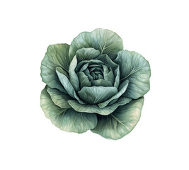 Obraz premium chinese cabbage isolated on white background