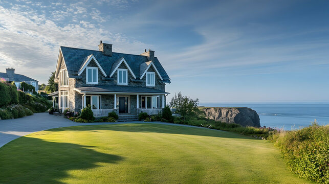 Cornwall Coastal Cottage with Ocean Views, Traditional English Estate
