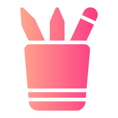 pencil case gradient icon