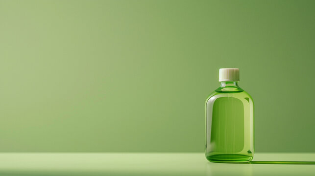 Hydrogen peroxide product shoot, hyper realistic, green screen style photo, perspective photo shoot, only focus on product no shadow, solid green background, eye level, 4k -