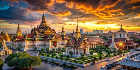 Bangkok Temple Timelapse: Majestic Grand Palace Dawn to Dusk