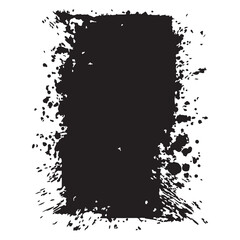 Grunge frame texture silhouette vector illustration