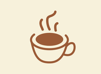 Illustration of an Unique Coffeeshop Logo