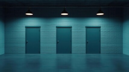 Obraz premium sustainable interior design with energy-efficient lighting and innovation. Kinetic-powered lighting harnessing movement energy to illuminate spaces