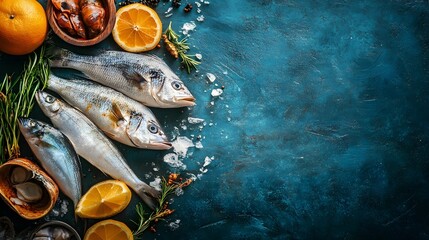 Sustainable Seafood Arrangement with MSC Certification and Vibrant Colors