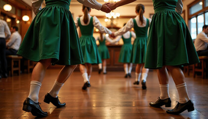 Traditional Irish dance performance for Saint Patrick's Day