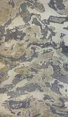 Close up of random brushed and washed paint and with random stroke, clouds, grunge, and dirt pattern. Blue, grey, and beige colors. Seamless background texture