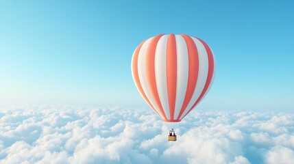 Fototapeta premium floating above the clouds