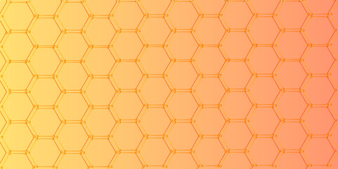  Luxury hexagonal abstract black metal background with golden light lines. Dark 3d geometric texture illustration. Black Hexagonal Pattern Metallic background with black and gold 3d