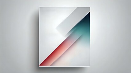 Abstract geometric design featuring vibrant diagonal lines and gradients in red, teal, and grey tones, set against a neutral background. Ideal for modern presentations or website designs.