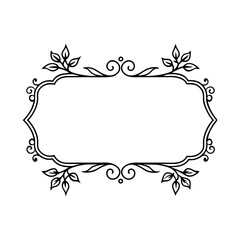 vector floral frame