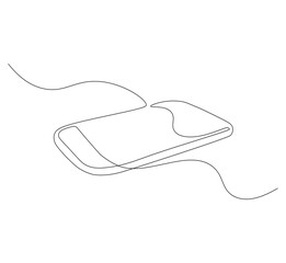 Cutting board kitchen continuous line. Continuous one line drawing cutting board. Cutting board, equipment concept. Single line drawing