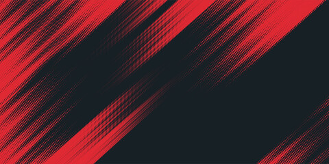 Fototapeta premium Background, contrast red and black color abstract template for business design. Technology style. You can use it for advertising, sports posters, templates, business presentations. Vector illustration