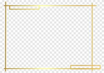 Gold frame bright shape. Golden border line.