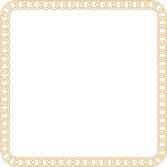 Decorative Gold Pattern Square Shape Border Frame