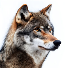 Fototapeta premium wolf isolated on white background