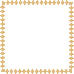 Decorative Gold Pattern Square Shape Border Frame