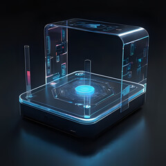 technology, evolution, blue, projector, television, modern