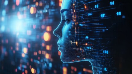 Holographic Futuristic Interface Design Concept