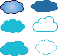 Aesthetic Cloud Vector Collection | Sky, Mist, and Dreamy Cloud Designs