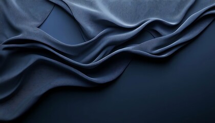 Obraz premium Abstract Blue background with smooth curves, gradient background