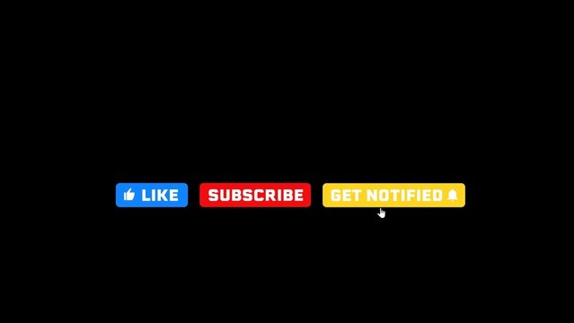 Modern Like & Subscribe and Get Notified Reminder