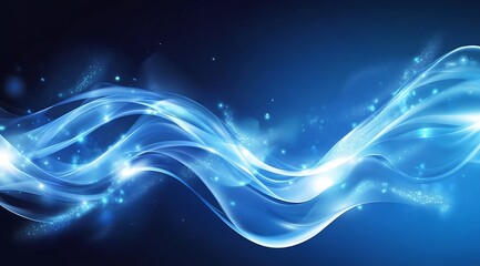 Modern minimalist abstract Blue background with soft lighting and shadows