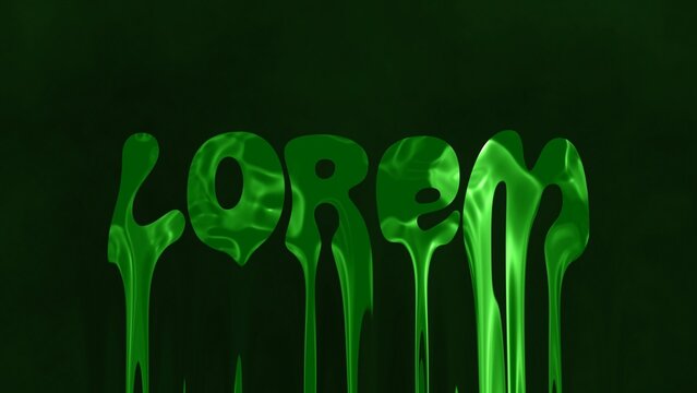 Slime Dripping Green Cartoon Title Intro