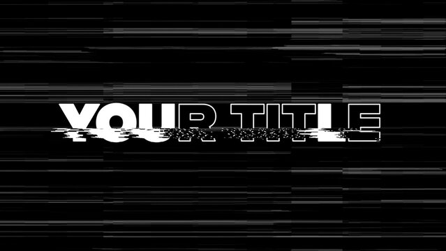 Epic Slamming Glitch Text Title Intro
