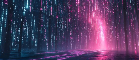 A purple background with purple lights that are scattered all over it