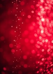 Holiday abstract red background with falling glitter particles beautiful festive sparkling luxury background shiny particle bokeh with magic light valentines day bokeh red bokeh abstract background gl