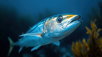 Fototapeta premium Underwater fish reef swimming ocean wildlife