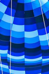 Obraz premium blue hot air balloon flying