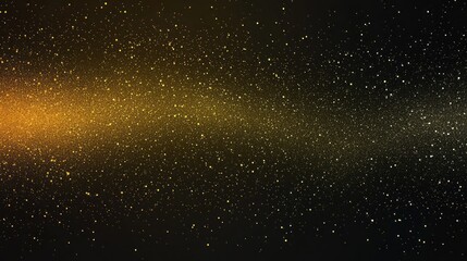 Glistening particles dance within a gradient of gold, black, and yellow, illuminating the dark expanse and evoking a sense of wonder and cosmic beauty, perfect for artistic pursuits and inspirations