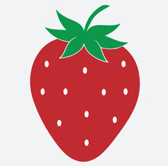 Obraz premium a strawberry silhouette vector art illustration, vector illustration of a strawberry