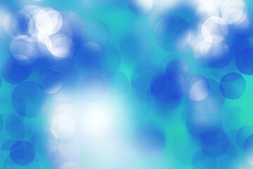 Obraz premium Abstract blue bokeh background blur