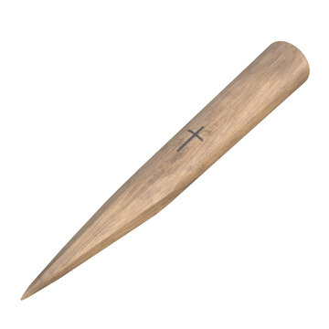 Vampire Stake, 3d illustration Isolated on white background