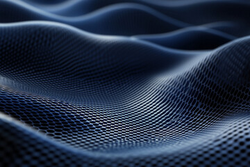 Abstract background with 3D shiny plastic waves