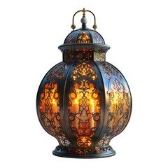 Islamic Ramadan Lantern – Decorative Arabic Lamp Isolated on White Background