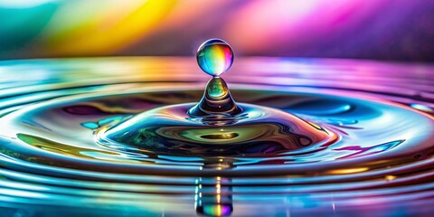 Crystal Clear Water Splash: Close-up Isolated on White Background