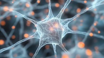 Complexity of neural networks showcasing connections in brain activity under microscopic view