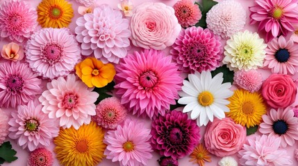 Captivating Kaleidoscope of Pink Blooms in Floral Arrangement