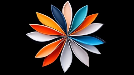 Vibrant Kaleidoscope of Colors Erupting Against a Sleek Background
