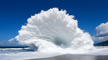 Majestic Japanese Style Wave Illustration for Stunning Wallpaper