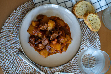 homemade beef stew with potatoes recipe