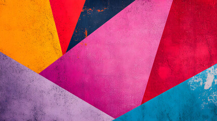 Fototapeta premium Fluid waves of red and blue intertwine across the dark canvas.