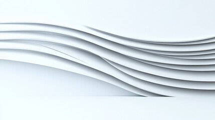 Obraz premium Seamless Panoramic Vista with Smooth Waves and Elegant Backdrop