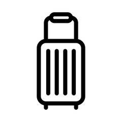Luggage Icon Vector From Camping and Adventure Set