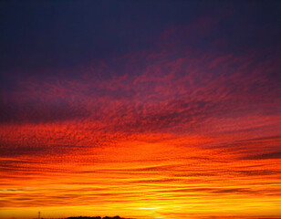 Obraz premium Fiery Dusk Sky Bold